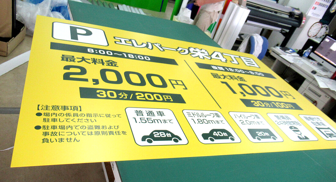 駐車場看板